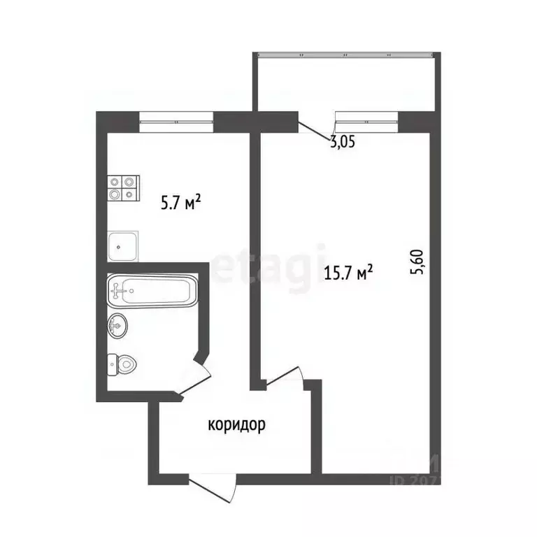 1-к кв. Камчатский край, Петропавловск-Камчатский Батарейная ул., 6 ... - Фото 1