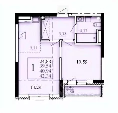 1-к кв. Башкортостан, Уфа Затон-Восточный жилрайон, Паруса жилой ... - Фото 1