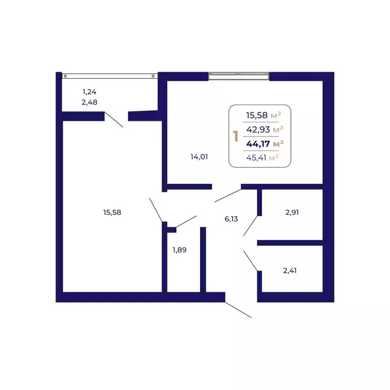 1-комнатная квартира: Уфа, жилой район Затон-Восточный, ЖК Паруса ... - Фото 0