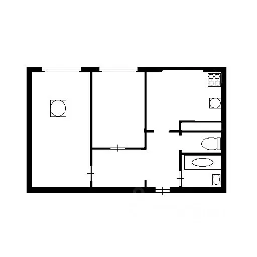 2-к кв. Тюменская область, Тюмень ул. Таллинская, 5 (46.9 м) - Фото 2
