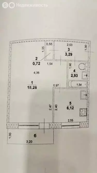 1-комнатная квартира: Ульяновск, Железнодорожная улица, 1 (31.3 м) - Фото 1