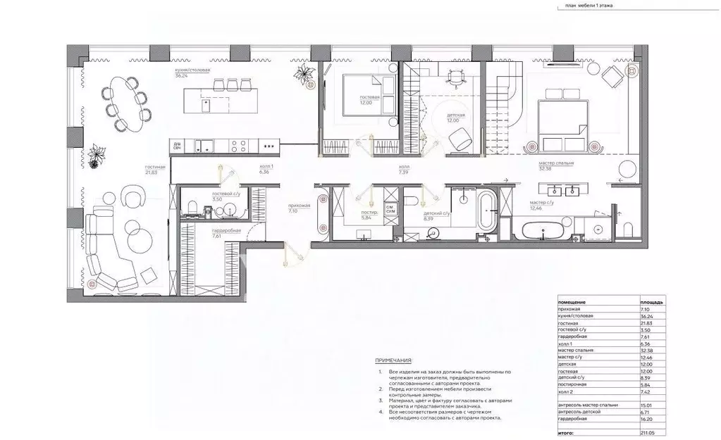 5-к кв. Москва Ленинградский просп., 37/6 (187.2 м) - Фото 2