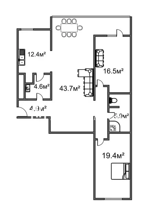 3-комнатная квартира: Санкт-Петербург, Приморский проспект, 137к1 ... - Фото 2