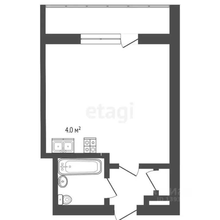 Студия Тюменская область, Тюмень ул. 30 лет Победы, 105 (18.8 м) - Фото 1