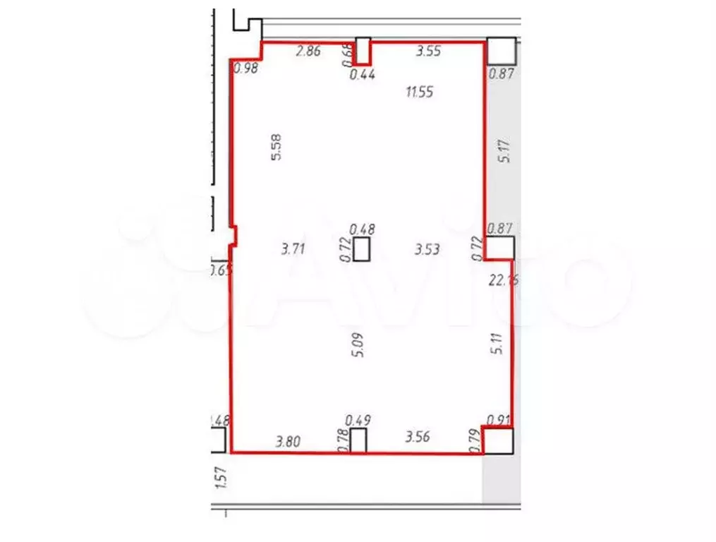 Аренда помещения в густонаселенном районе, 99.3 м - Фото 0