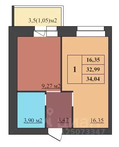 1-к кв. Ярославская область, Ярославль Северный жилрайон, 15-й мкр,  ... - Фото 1