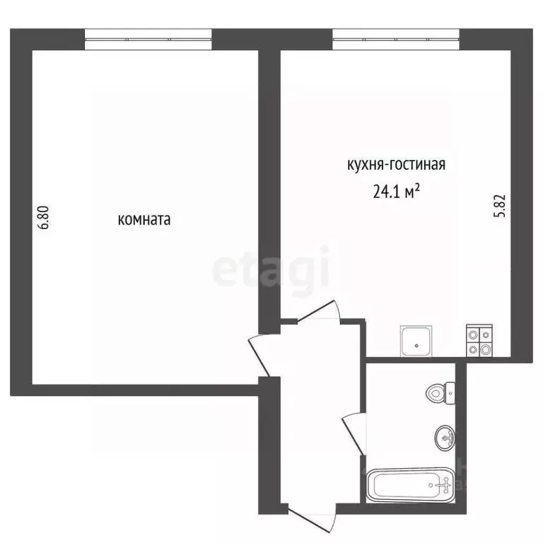 1-к кв. Краснодарский край, Новороссийск городской округ, с. Мысхако ... - Фото 2