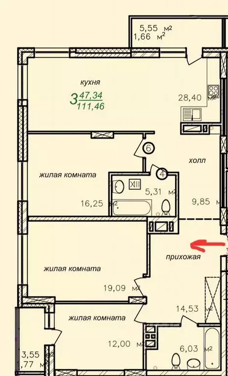 4-к кв. Новосибирская область, Новосибирск ул. Богдана Хмельницкого, ... - Фото 0