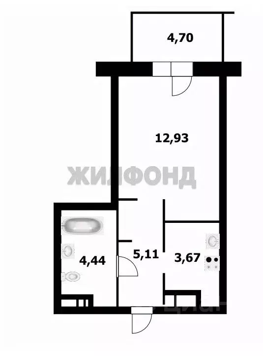 Студия Новосибирская область, Новосибирск ул. Владимира Заровного, ... - Фото 0
