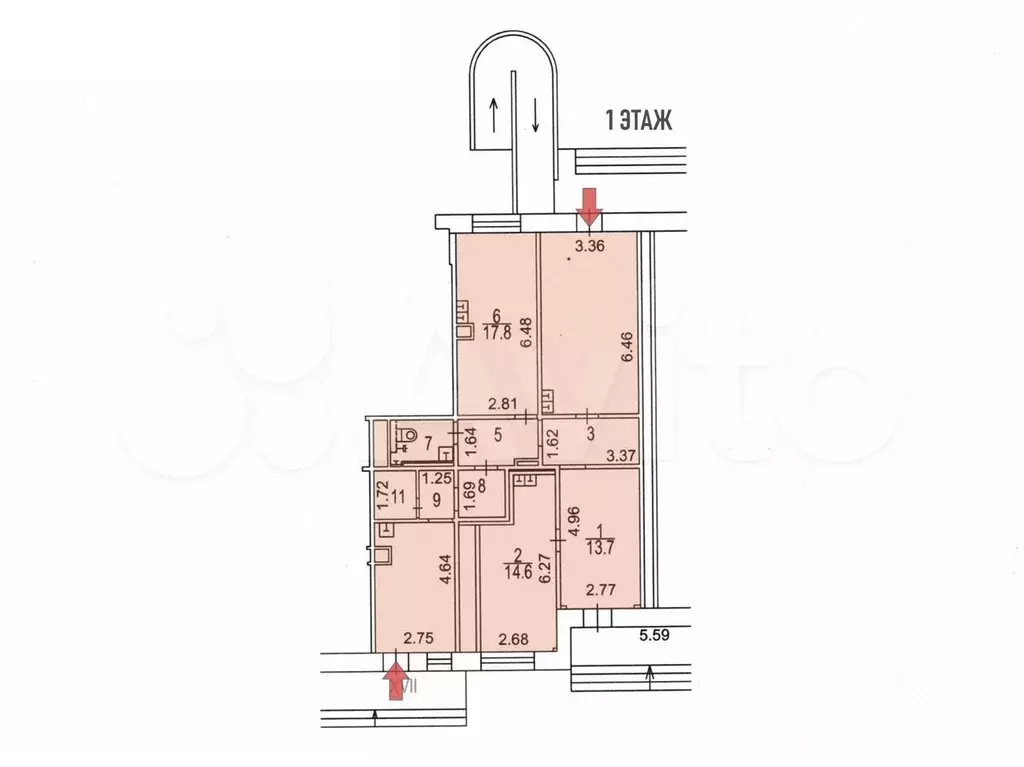 продажа арендного бизнеса, 101.1 м возле метро - Фото 0