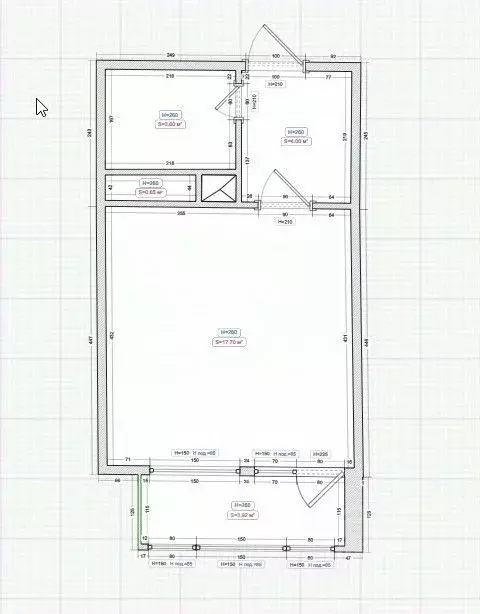 Студия Московская область, Красногорск ул. Липовой Рощи, 6к2 (29.2 м) - Фото 1