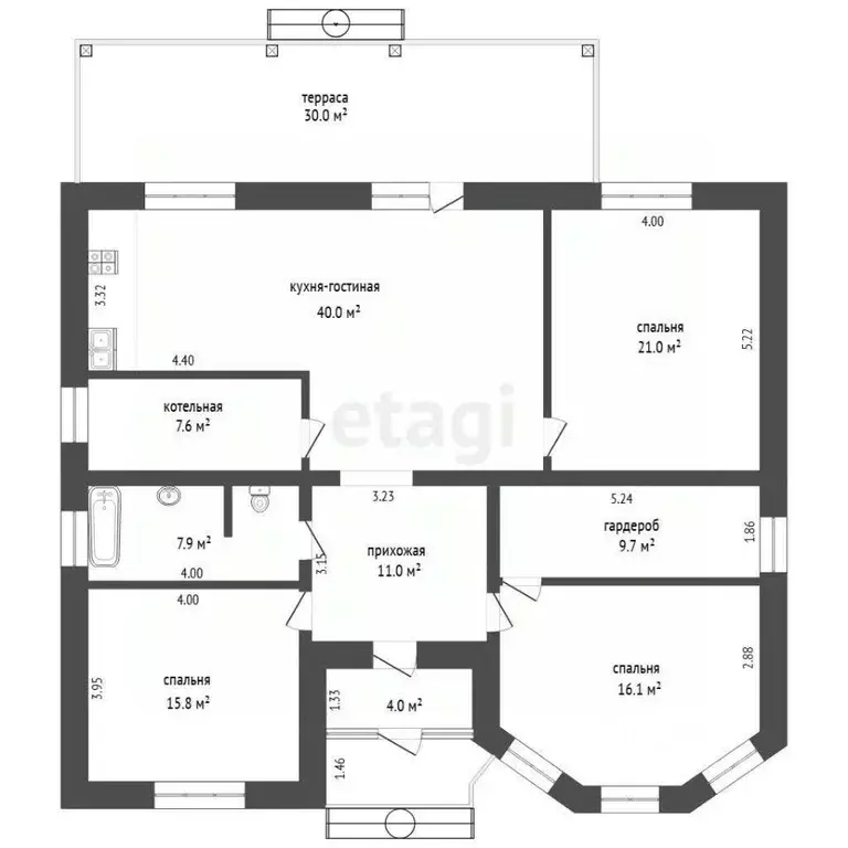 Дом в Тюменская область, Тобольск ул. Беринга, 9 (139 м) - Фото 2