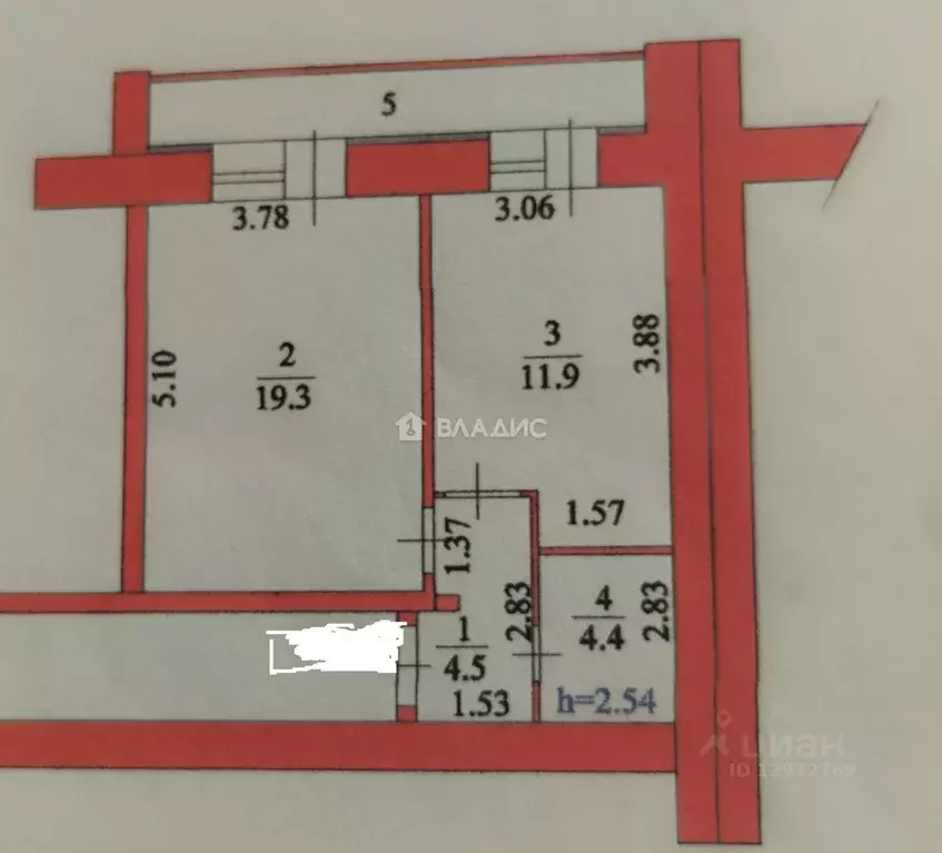 1-к кв. Пензенская область, Пенза проезд 3-й Рахманинова, 3 (40.1 м) - Фото 2