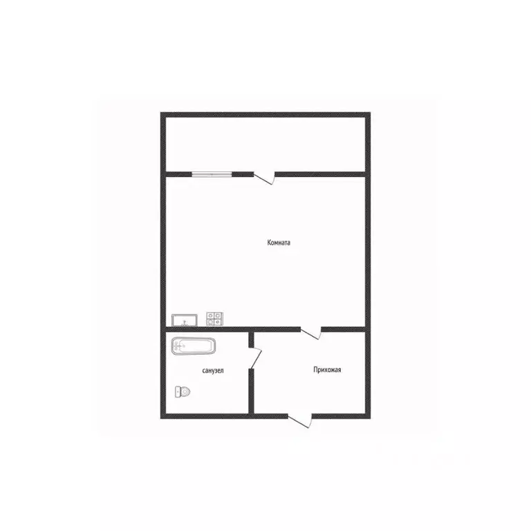 Студия Алтайский край, Бийск Социалистическая ул., 26 (28.2 м) - Фото 1