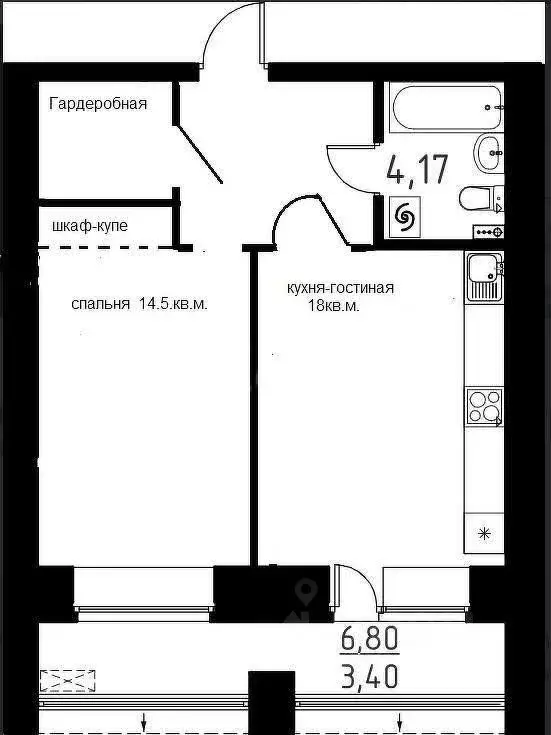 2-к кв. Томская область, Томский район, д. Кисловка, Левобережный мкр ... - Фото 2