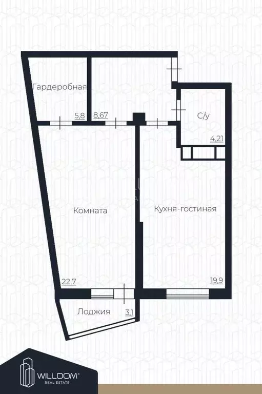 1-к кв. Свердловская область, Екатеринбург ул. Рощинская, 41 (60.9 м) - Фото 1