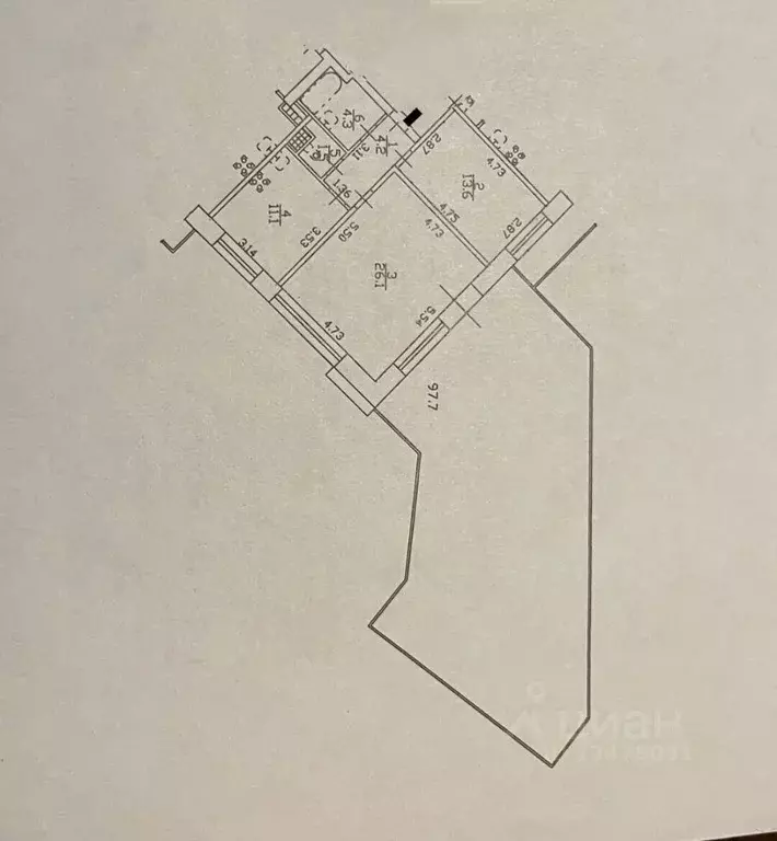 2-к кв. Санкт-Петербург Афанасьевская ул., 1 (60.8 м) - Фото 2
