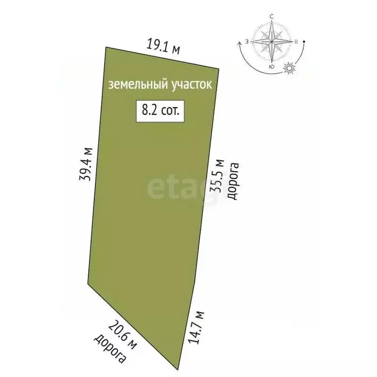 Участок в Севастополь Икар-3 садоводческое товарищество, 29 (8.19 ... - Фото 2