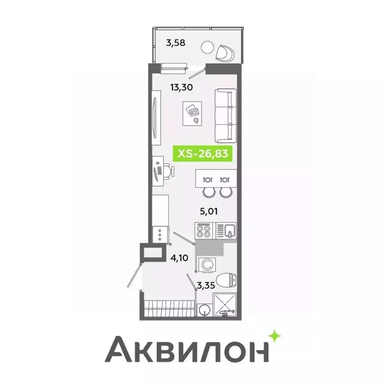 Студия Ленинградская область, Всеволожский район, Заневское городское ... - Фото 0