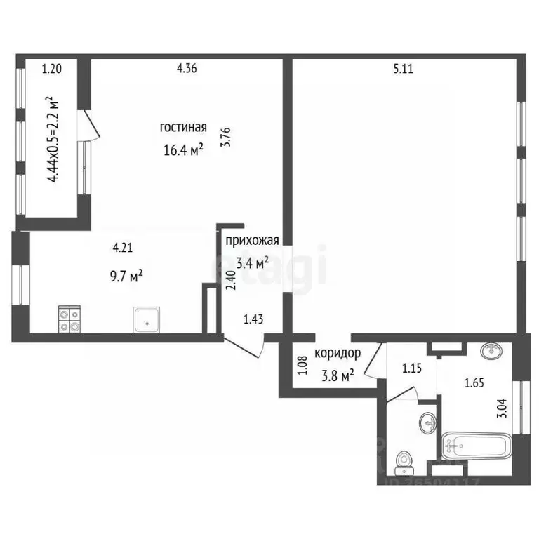 3-к кв. Севастополь просп. Античный, 22 (70.7 м) - Фото 1