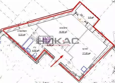 1-к кв. Ярославская область, Ярославль Ямская ул., 44А (55.0 м) - Фото 2