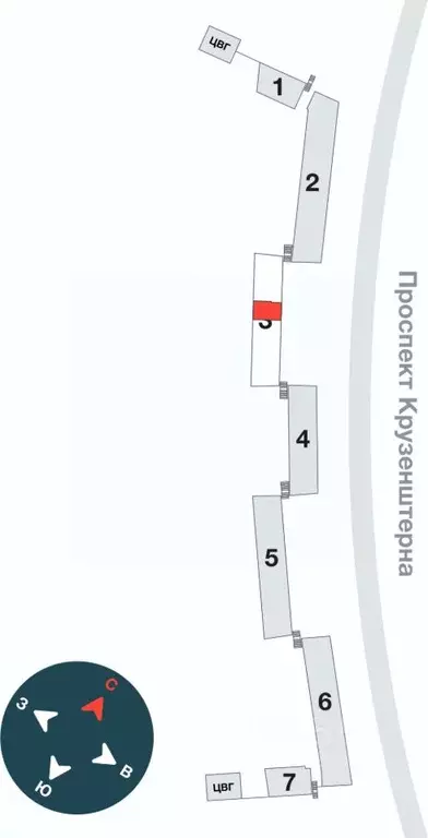 Помещение свободного назначения в Санкт-Петербург Новая Земля жилой ... - Фото 2