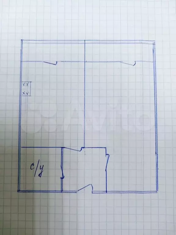 1-к. квартира, 30 м, 4/5 эт. - Фото 0