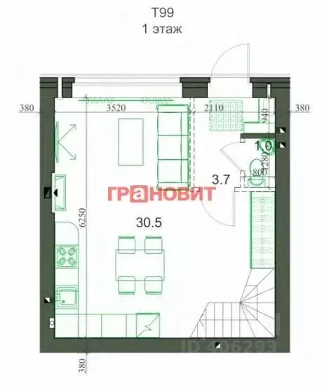 Таунхаус в Новосибирская область, Новосибирский район, Мичуринский ... - Фото 1