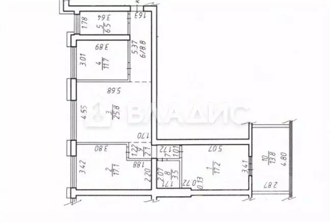 3-к кв. Карелия, Петрозаводск ул. Зайцева, 9А (108.0 м) - Фото 2