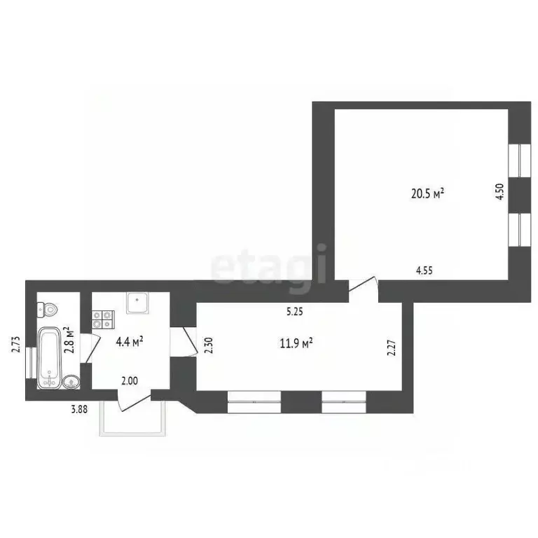 2-к кв. Крым, Феодосия ул. Красноармейская, 3 (39.6 м) - Фото 2