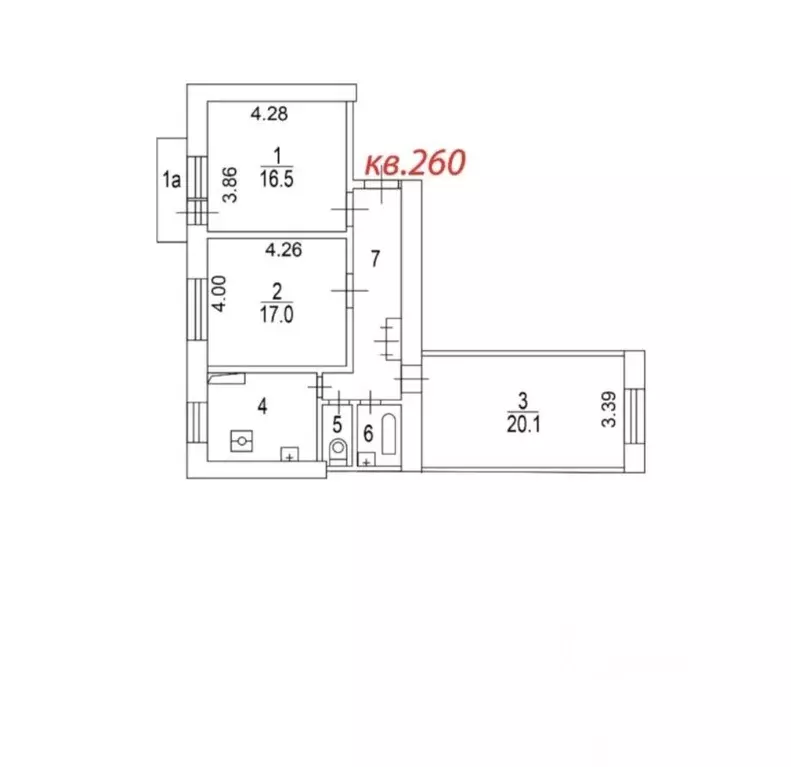 3-к кв. Москва Васильевская ул., 4 (77.2 м) - Фото 1