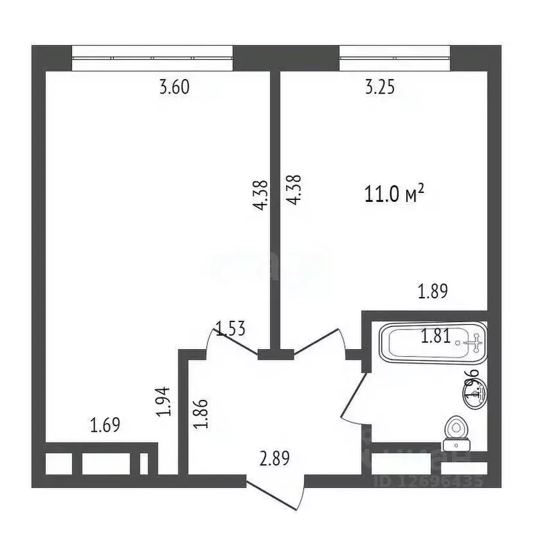 2-к кв. Московская область, Долгопрудный Парковая ул., 46 (41.2 м) - Фото 0