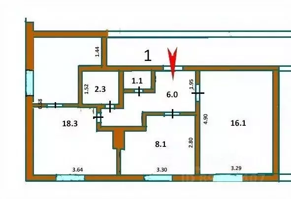 2-к кв. Калужская область, Боровск ул. Некрасова, 1Е (51.9 м) - Фото 2