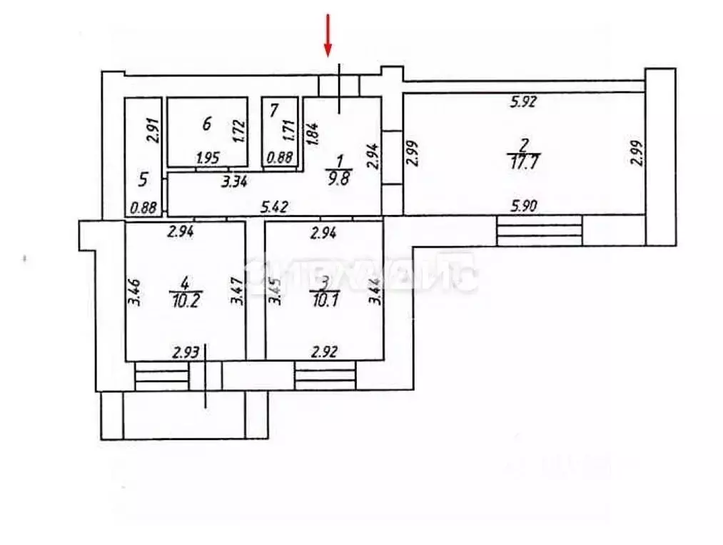 2-к кв. Владимирская область, Владимир Юрьевец мкр, ул. Михалькова, ... - Фото 2