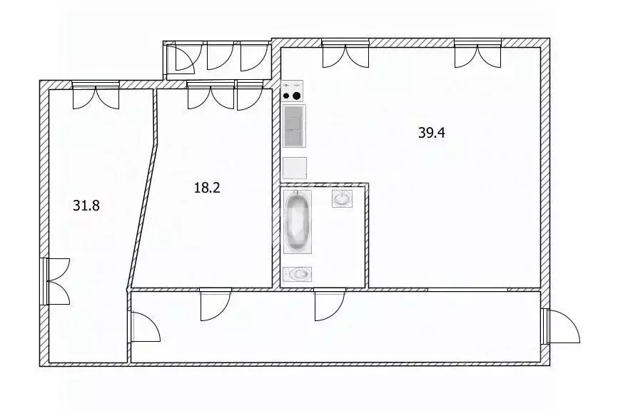 3-к кв. Ульяновская область, Ульяновск ул. Радищева, 33к1 (116.2 м) - Фото 1