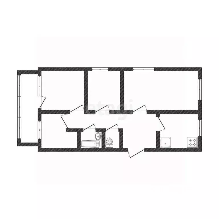 4-к кв. Амурская область, Благовещенск Свободная ул., 259 (71.0 м) - Фото 2