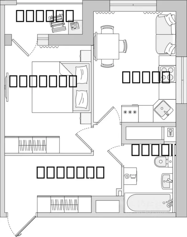 1-к кв. Ленинградская область, Всеволожский район, Свердловское ... - Фото 1