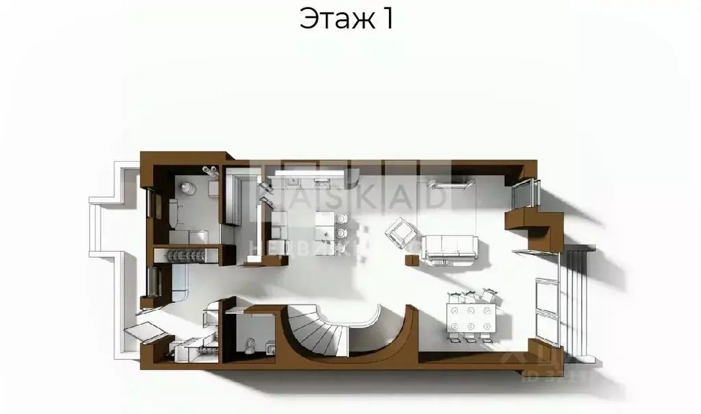 Таунхаус в Московская область, Ступино городской округ, Сапроново кп, ... - Фото 1