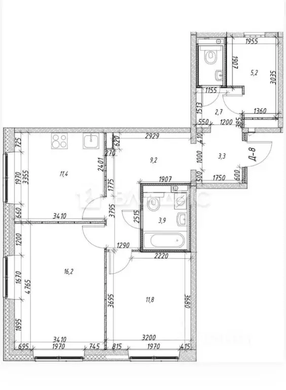 2-к кв. Москва Люблинская ул., 80к3 (64.0 м) - Фото 1