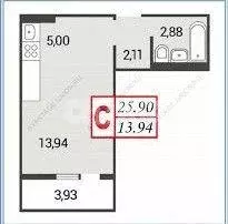 Квартира, студия, 27 м - Фото 0