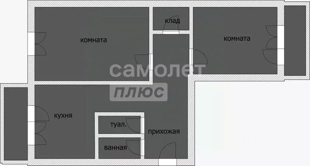 2-к кв. Смоленская область, Смоленск ул. Ударников, 38 (53.6 м) - Фото 1