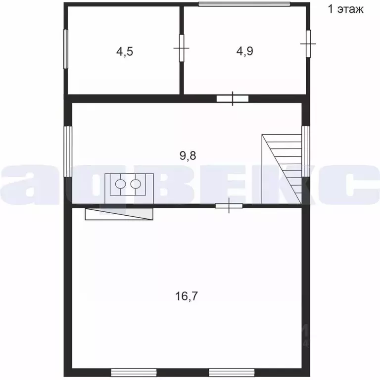 Дом в Карелия, Олонецкий район, Куйтежское с/пос, д. Мегрозеро 2А (27 ... - Фото 2