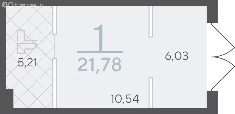 Офис (21.78 м) - Фото 2