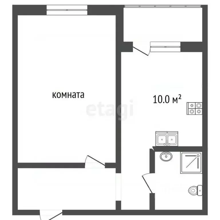 1-к кв. Краснодарский край, Анапа ш. Супсехское, 47к2 (35.8 м) - Фото 2