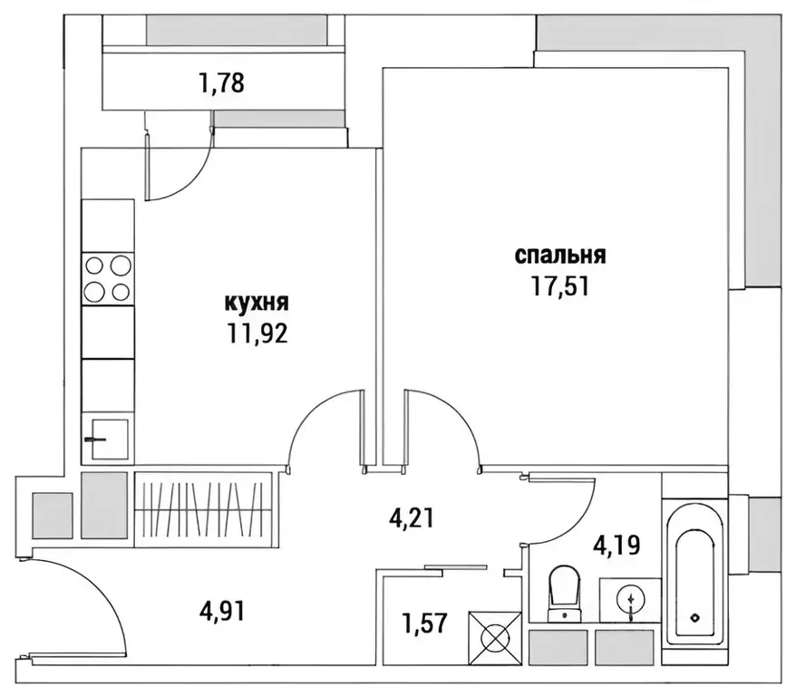 1-к кв. Москва Летная ул., 95Бк2 (46.0 м) - Фото 1