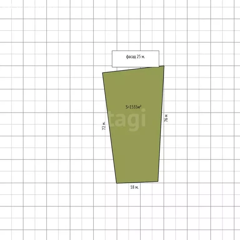 Участок в станица Даховская, Кубанская улица (15.35 м) - Фото 1