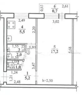 1-комнатная квартира: Атамановка, улица Гагарина, 9 (30.9 м) - Фото 1