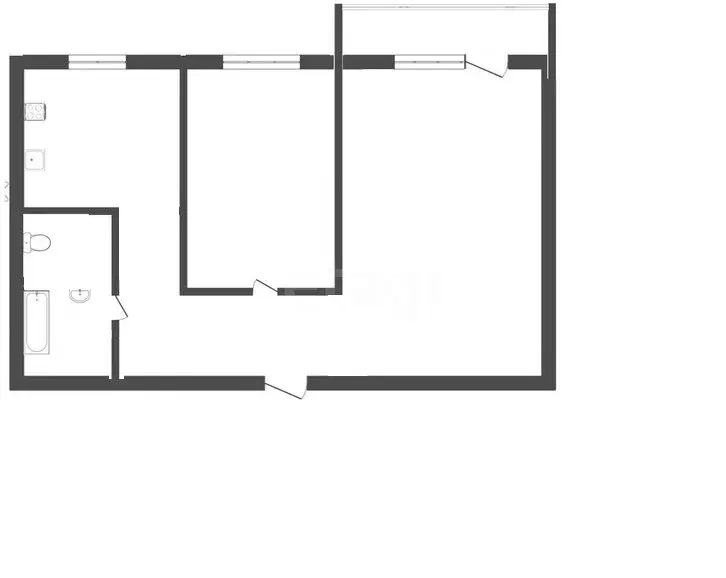 2-комнатная квартира: Черногорск, проспект Космонавтов, 38к1 (58.7 м) - Фото 1