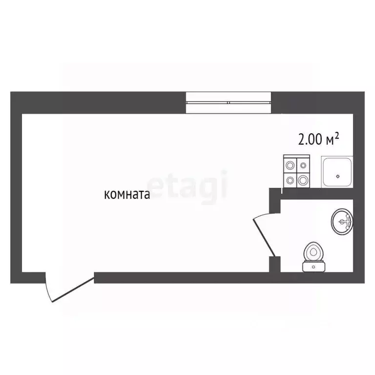 Студия Севастополь просп. Античный, 60 (10.0 м) - Фото 2