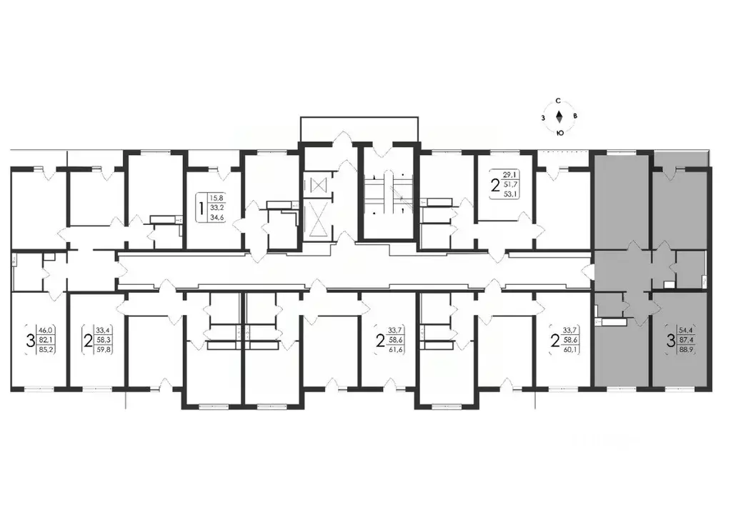 3-к кв. Воронежская область, Воронеж ул. Загоровского, 5/4 (88.9 м) - Фото 1